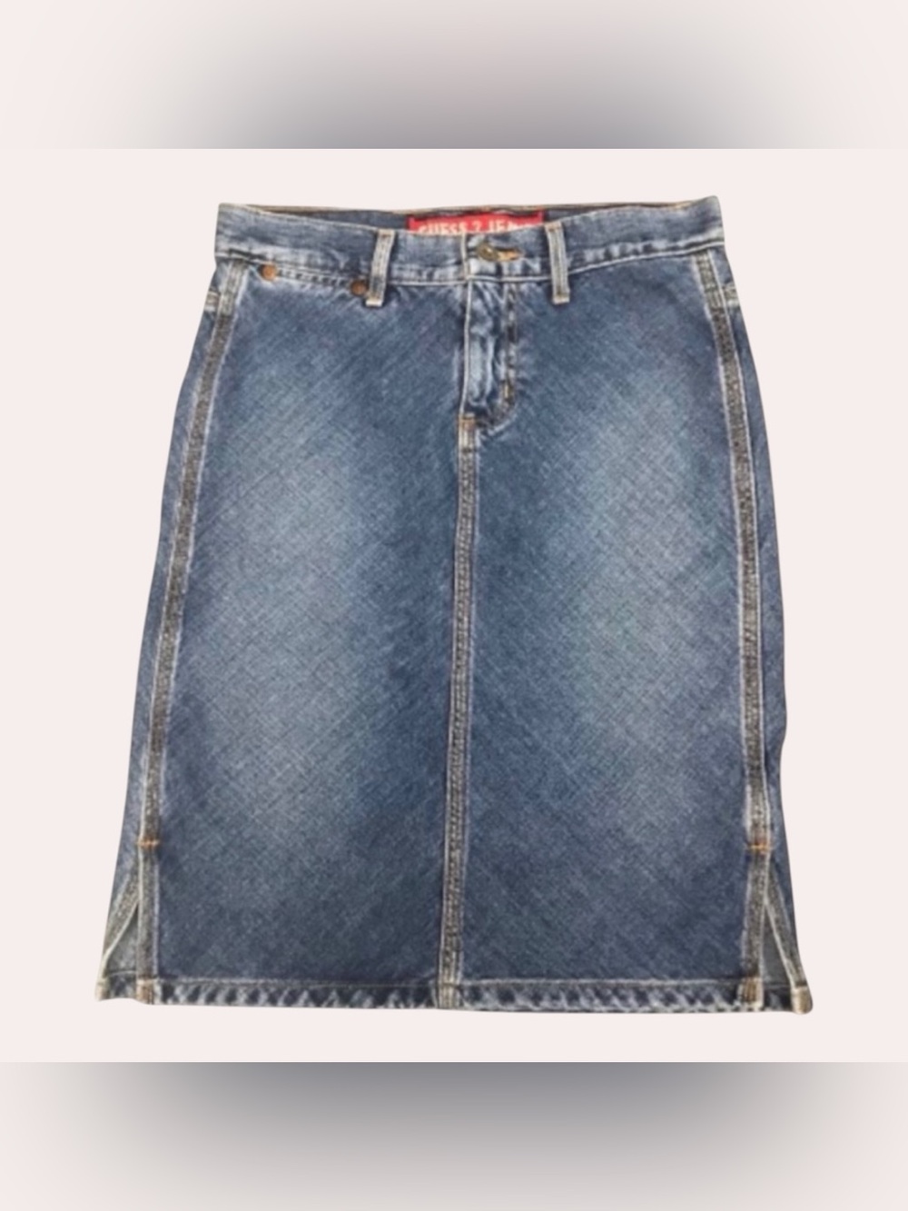 Guess Blue Denim Mini Skirt